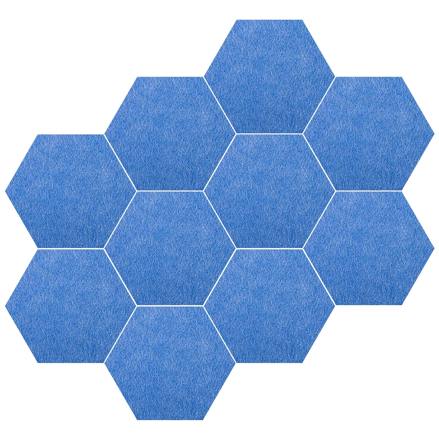 Sgehai Hexagon Felt Pin Board Tiles, 10 Pack, felt neutral hexagon pin board tile